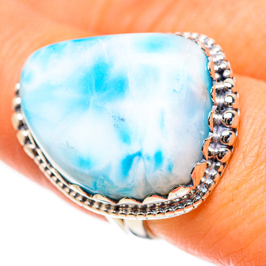 Larimar Rings handcrafted by Ana Silver Co - RING133559