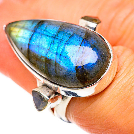 Labradorite Rings handcrafted by Ana Silver Co - RING133560