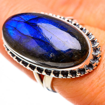 Labradorite Rings handcrafted by Ana Silver Co - RING133562