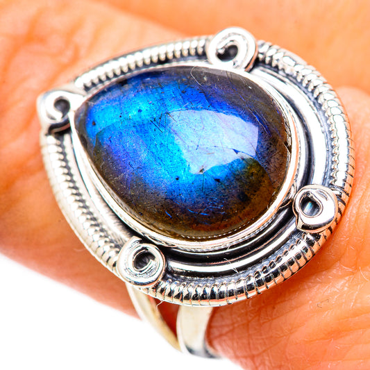 Labradorite Rings handcrafted by Ana Silver Co - RING133568