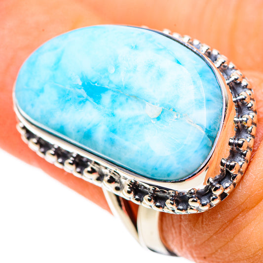 Larimar Rings handcrafted by Ana Silver Co - RING133570