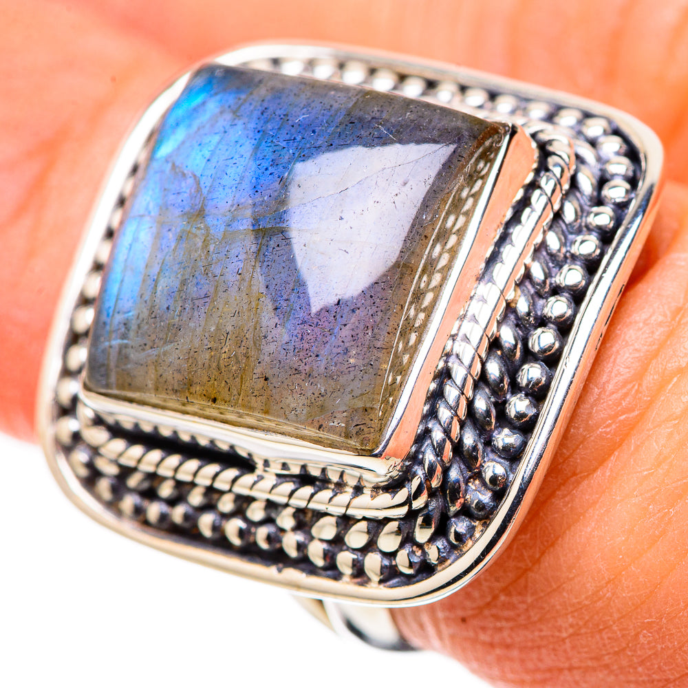 Labradorite Rings handcrafted by Ana Silver Co - RING133571