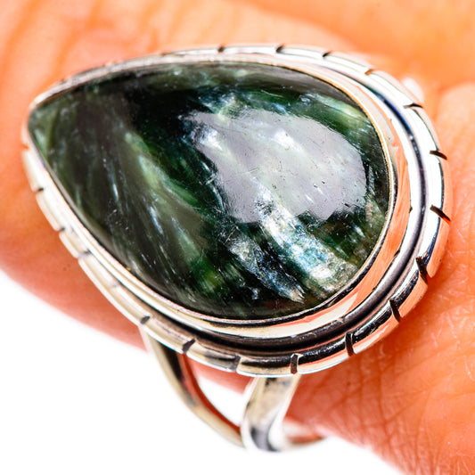 Seraphinite Rings handcrafted by Ana Silver Co - RING133575