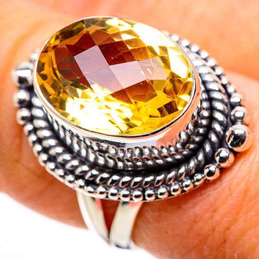 Citrine Rings handcrafted by Ana Silver Co - RING133581
