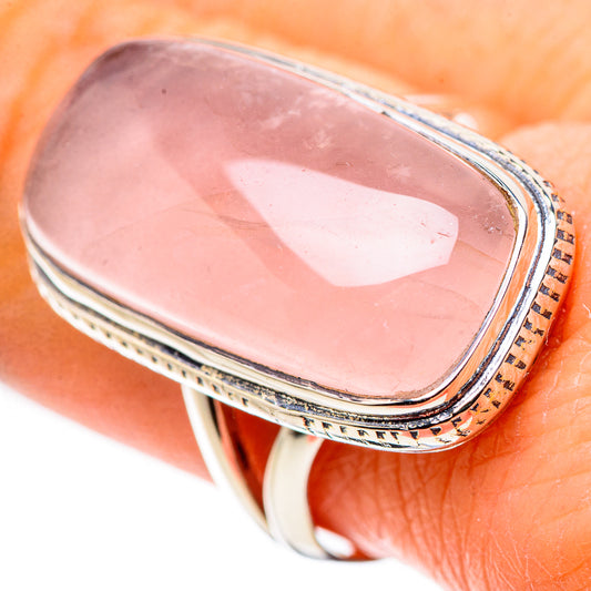 Rose Quartz Rings handcrafted by Ana Silver Co - RING133583