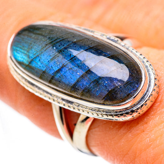 Labradorite Rings handcrafted by Ana Silver Co - RING133596