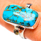 Blue Copper Composite Turquoise Rings handcrafted by Ana Silver Co - RING133597
