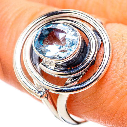 Blue Topaz Rings handcrafted by Ana Silver Co - RING133598