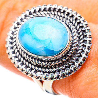 Larimar Rings handcrafted by Ana Silver Co - RING133599