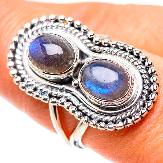 Labradorite Rings handcrafted by Ana Silver Co - RING133604