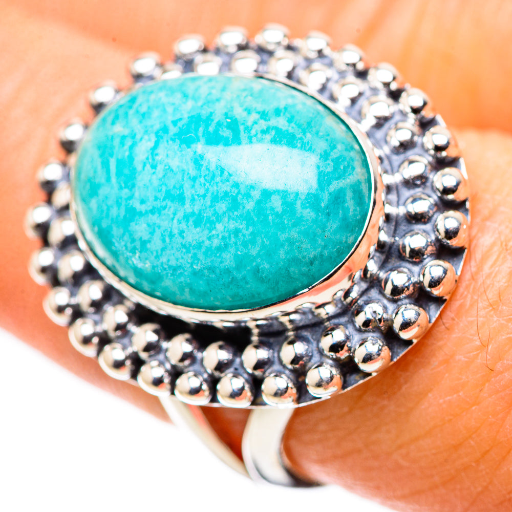 Amazonite Rings handcrafted by Ana Silver Co - RING133608