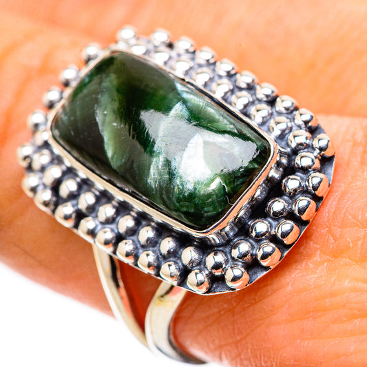 Seraphinite Rings handcrafted by Ana Silver Co - RING133609