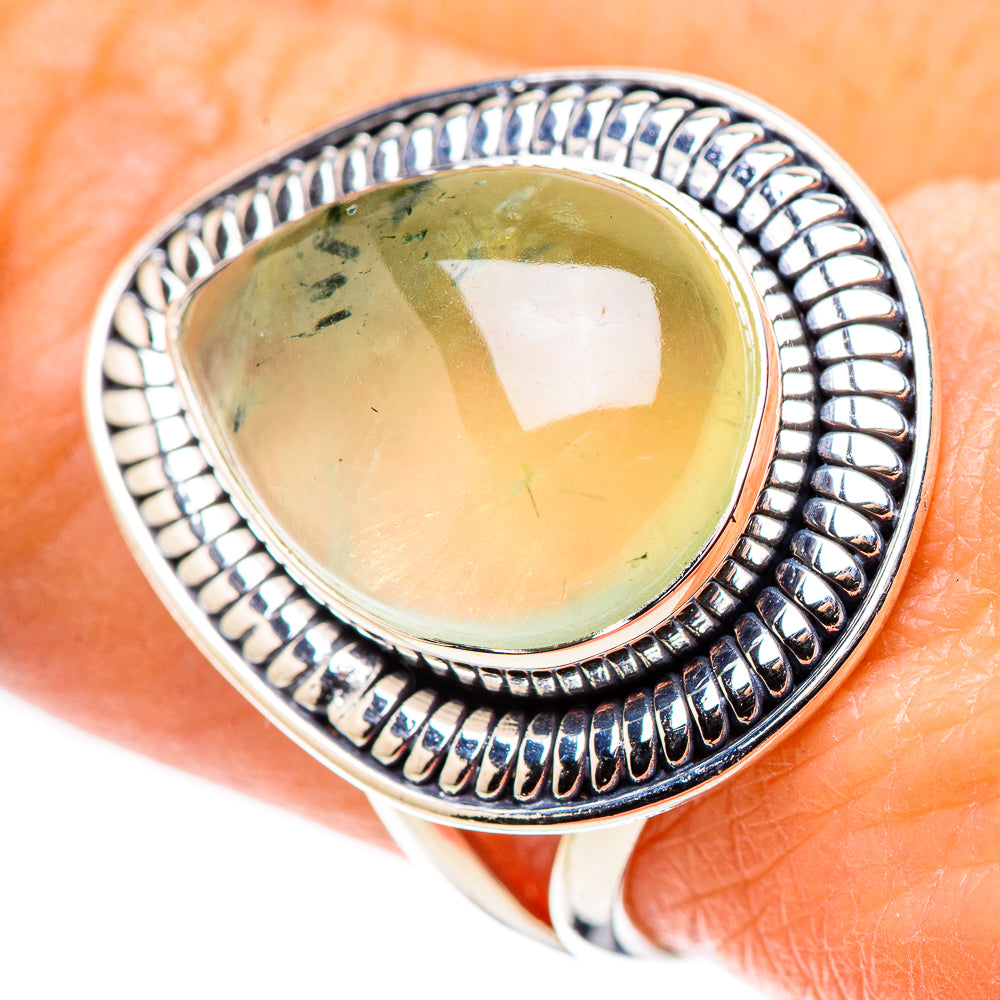Prehnite Rings handcrafted by Ana Silver Co - RING133611