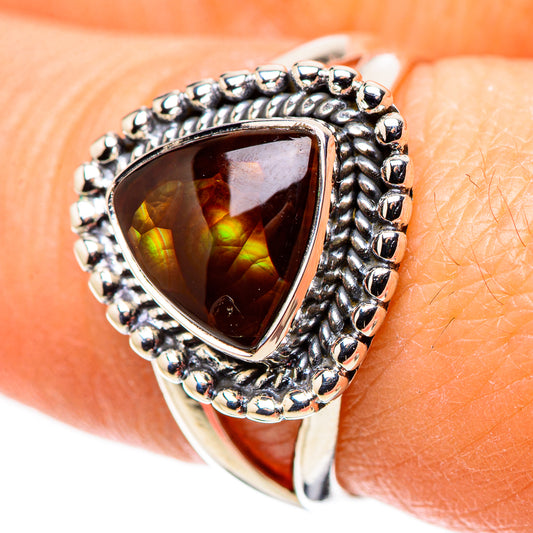Mexican Fire Agate Rings handcrafted by Ana Silver Co - RING133613