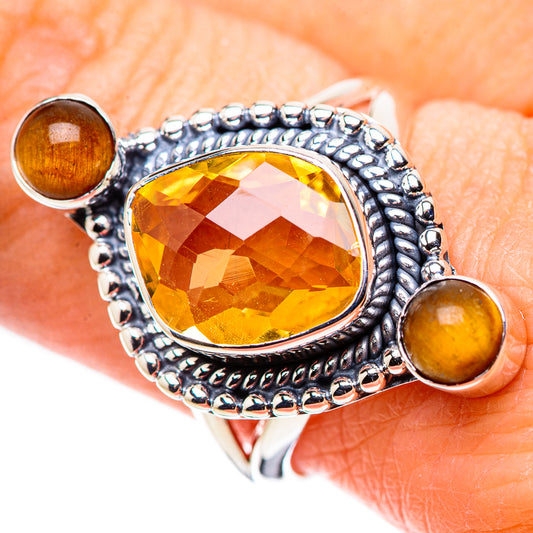 Citrine Rings handcrafted by Ana Silver Co - RING133614