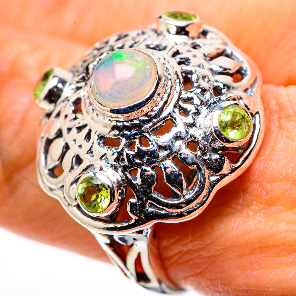 Ethiopian Opal Rings handcrafted by Ana Silver Co - RING133628