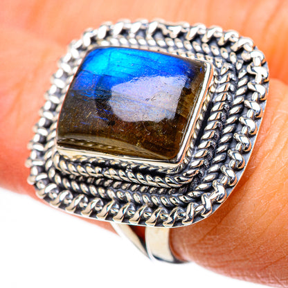 Labradorite Rings handcrafted by Ana Silver Co - RING133630