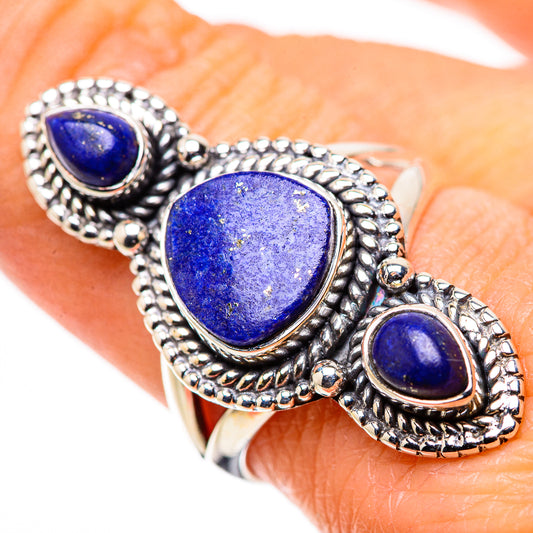 Lapis Lazuli Rings handcrafted by Ana Silver Co - RING133631