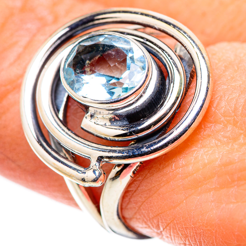 Blue Topaz Rings handcrafted by Ana Silver Co - RING133633