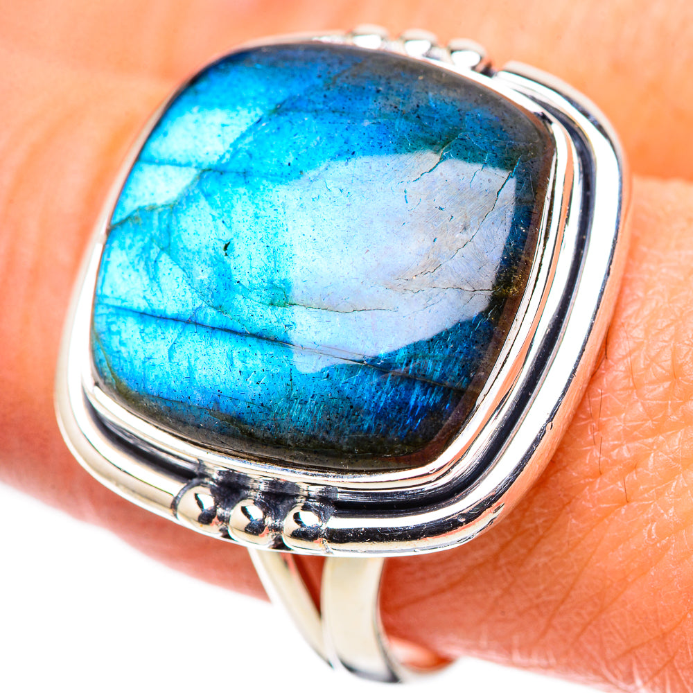Labradorite Rings handcrafted by Ana Silver Co - RING133634