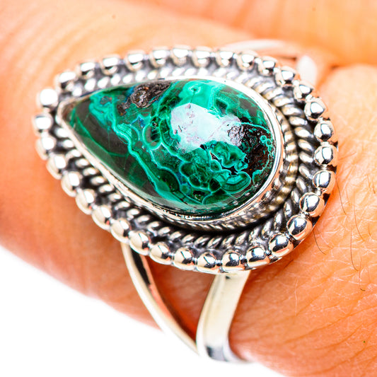 Malachite Rings handcrafted by Ana Silver Co - RING133642