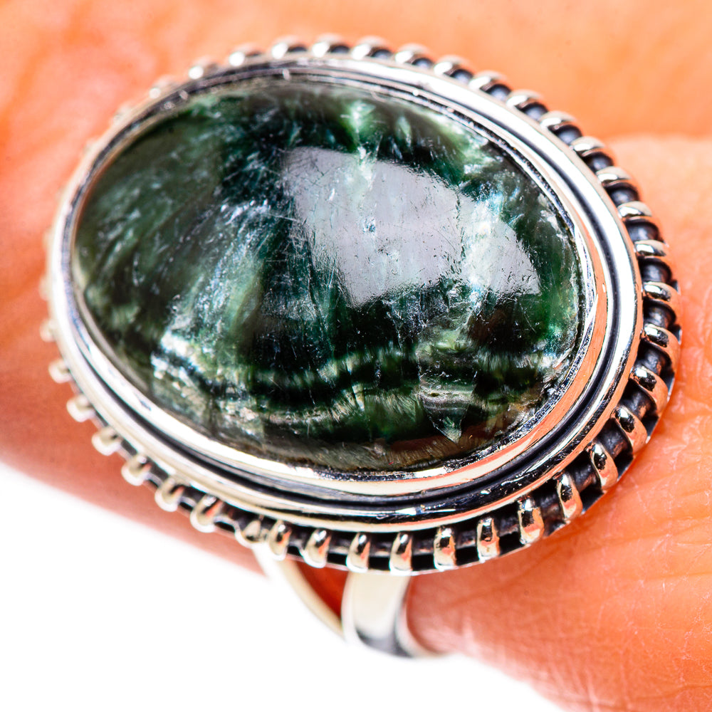 Seraphinite Rings handcrafted by Ana Silver Co - RING133644