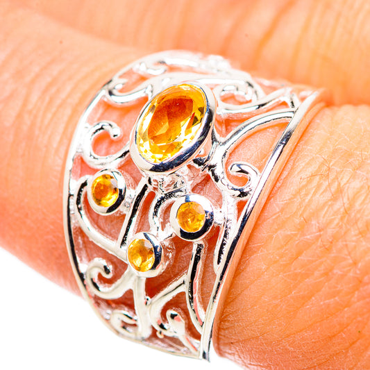 Citrine Rings handcrafted by Ana Silver Co - RING133645