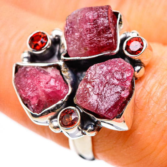 Pink Tourmaline Rings handcrafted by Ana Silver Co - RING133647