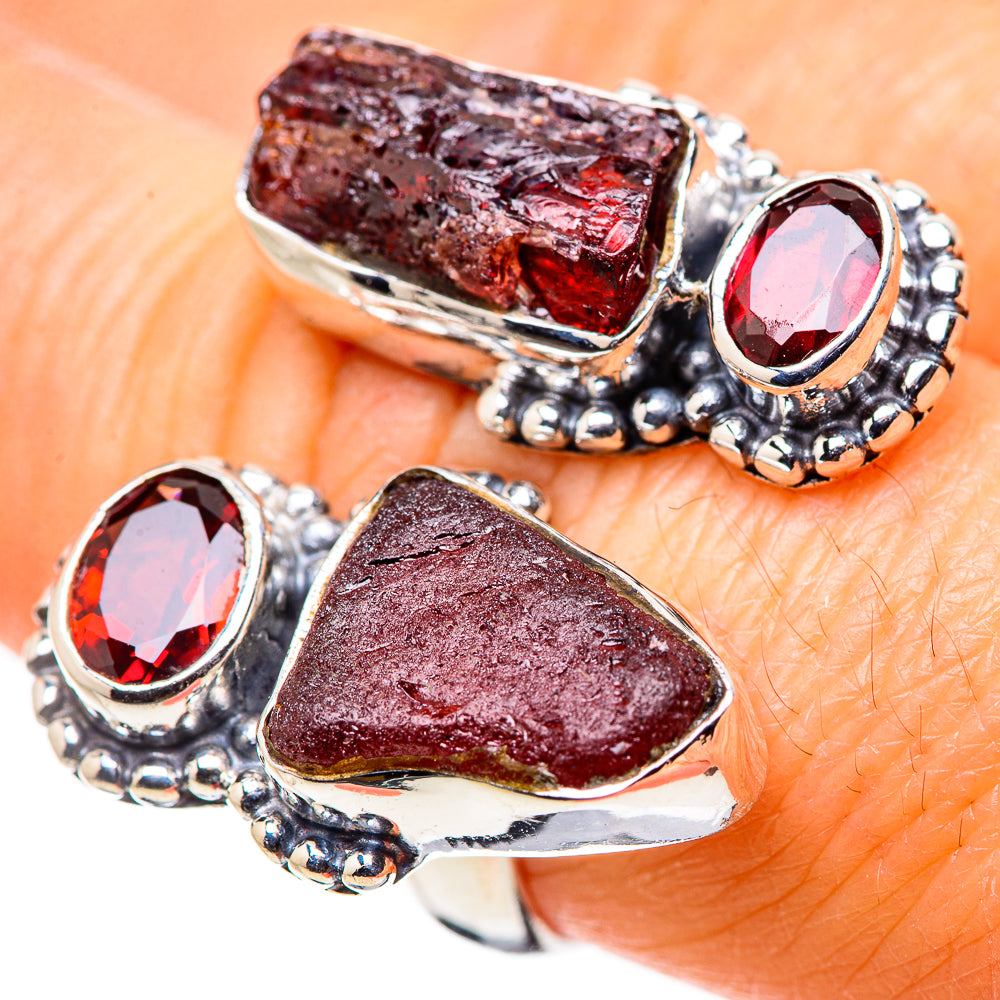 Garnet Rings handcrafted by Ana Silver Co - RING133649