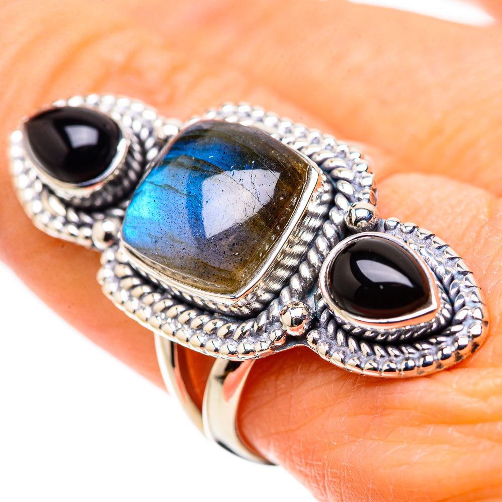 Labradorite Rings handcrafted by Ana Silver Co - RING133658