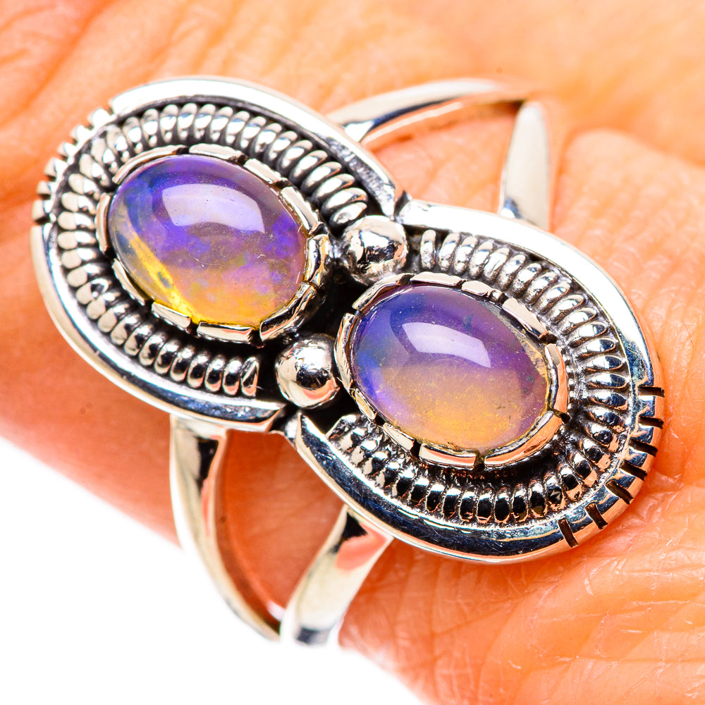 Ethiopian Opal Rings handcrafted by Ana Silver Co - RING133659