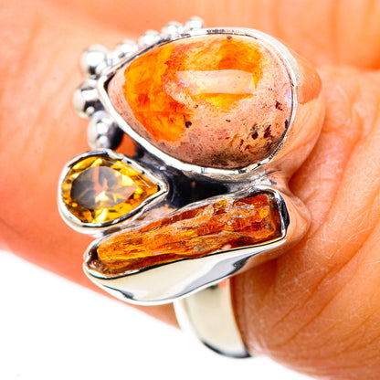 Mexican Fire Opal Rings handcrafted by Ana Silver Co - RING133660