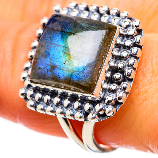 Labradorite Rings handcrafted by Ana Silver Co - RING133662