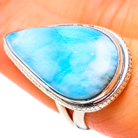 Larimar Rings handcrafted by Ana Silver Co - RING133664