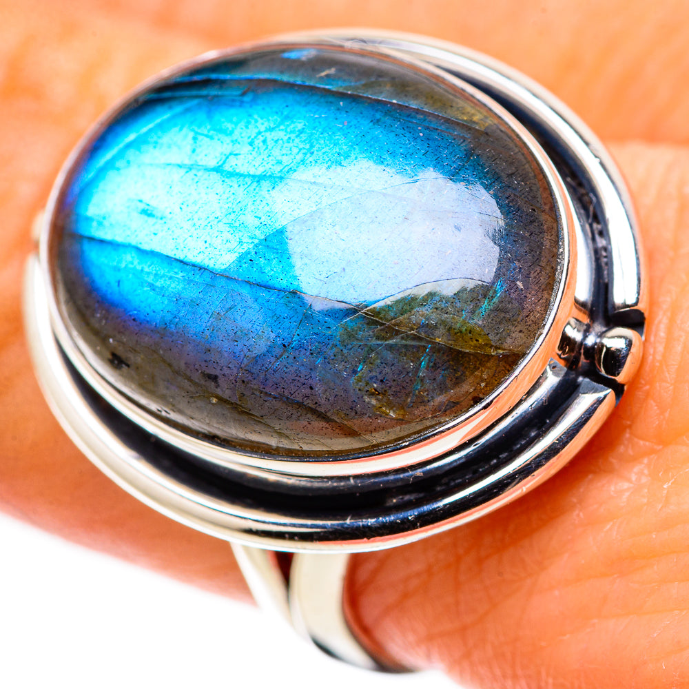 Labradorite Rings handcrafted by Ana Silver Co - RING133666