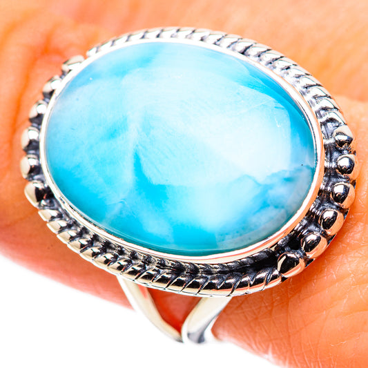 Larimar Rings handcrafted by Ana Silver Co - RING133669