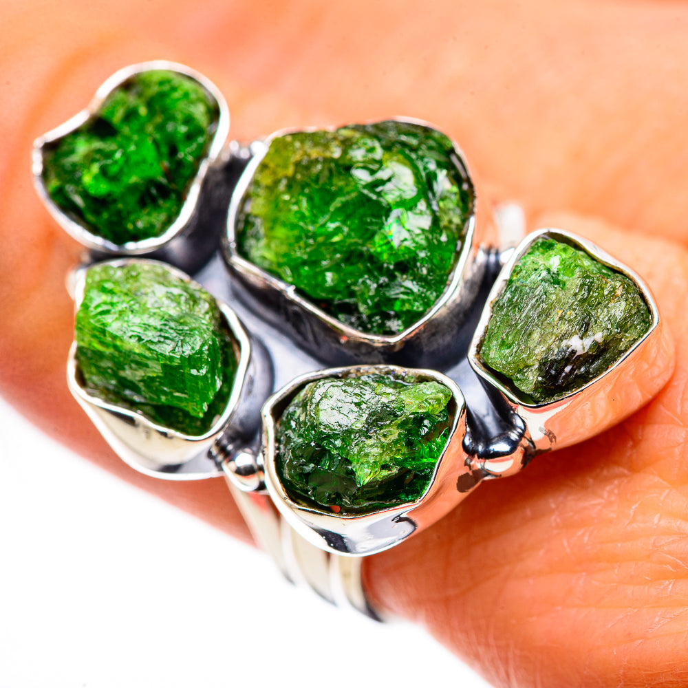 Chrome Diopside Rings handcrafted by Ana Silver Co - RING133671