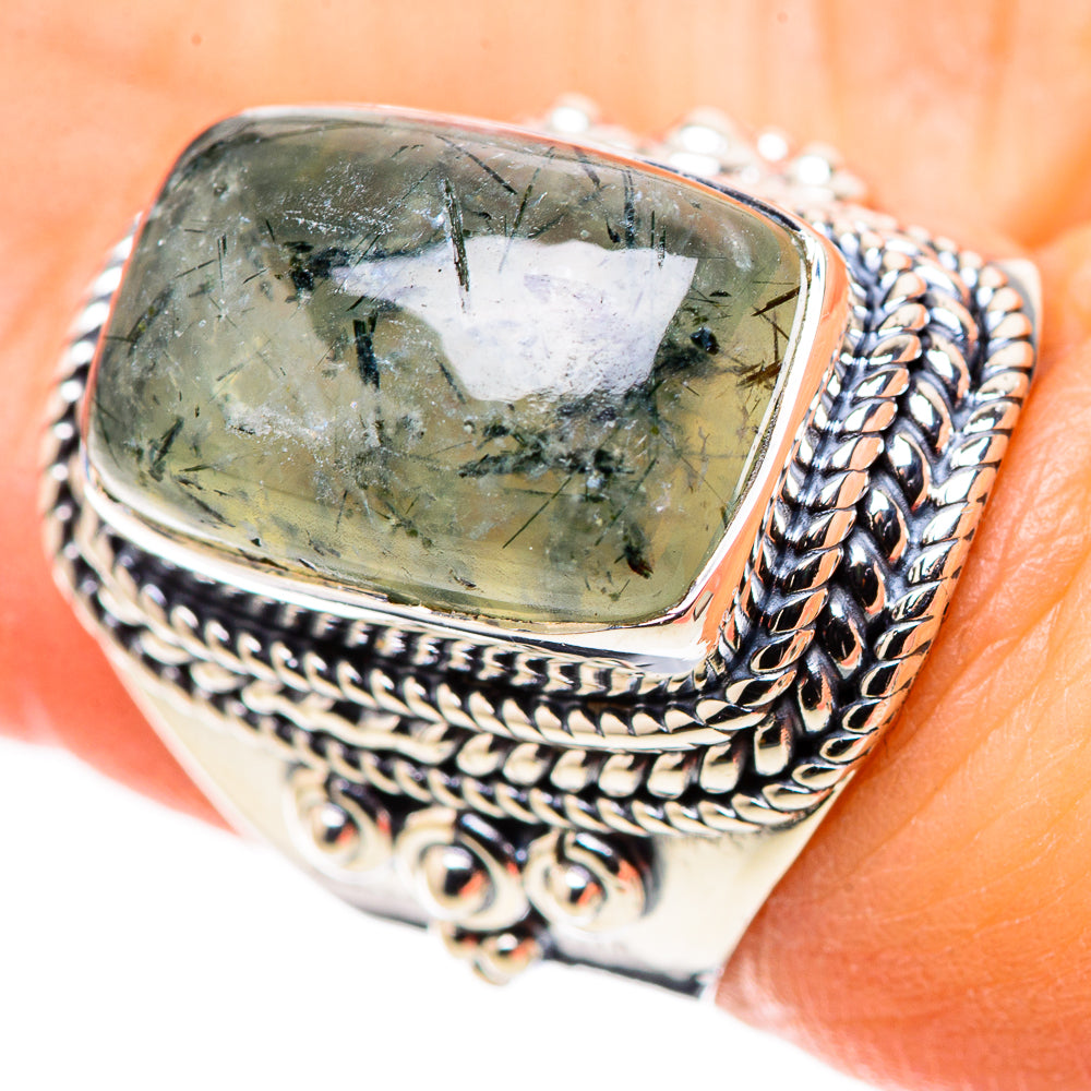 Prehnite Rings handcrafted by Ana Silver Co - RING133672