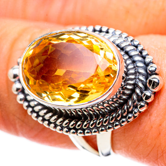 Citrine Rings handcrafted by Ana Silver Co - RING133675