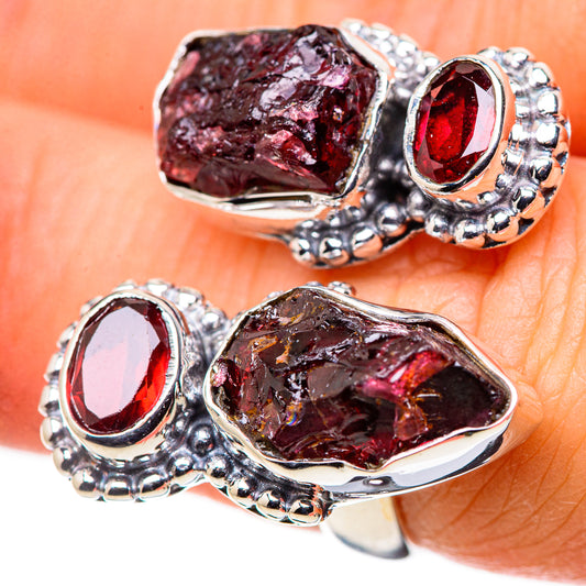 Garnet Rings handcrafted by Ana Silver Co - RING133678