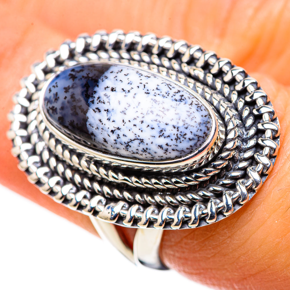 Dendritic Opal Rings handcrafted by Ana Silver Co - RING133687