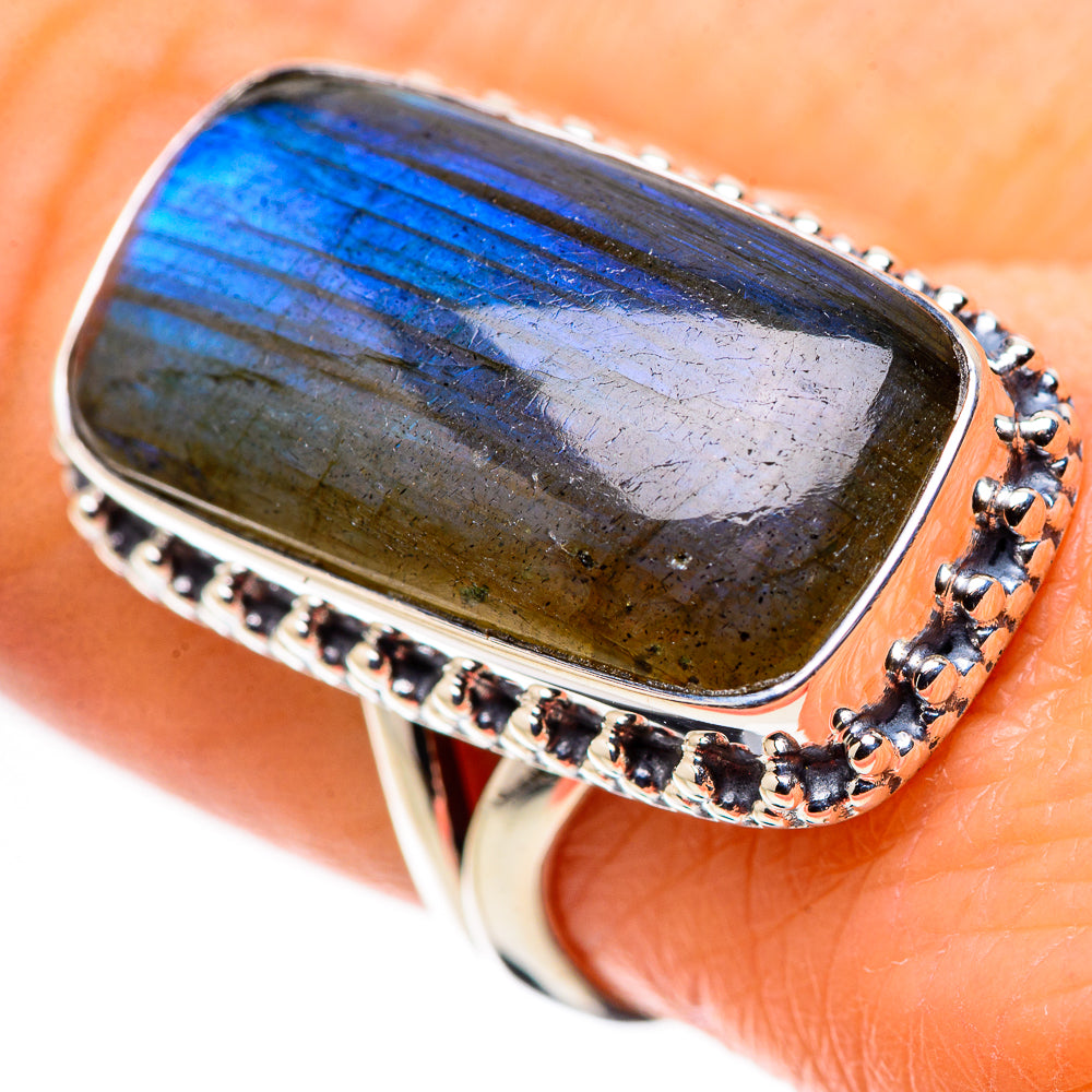 Labradorite Rings handcrafted by Ana Silver Co - RING133690