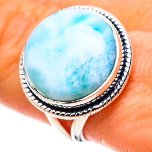 Larimar Rings handcrafted by Ana Silver Co - RING133694