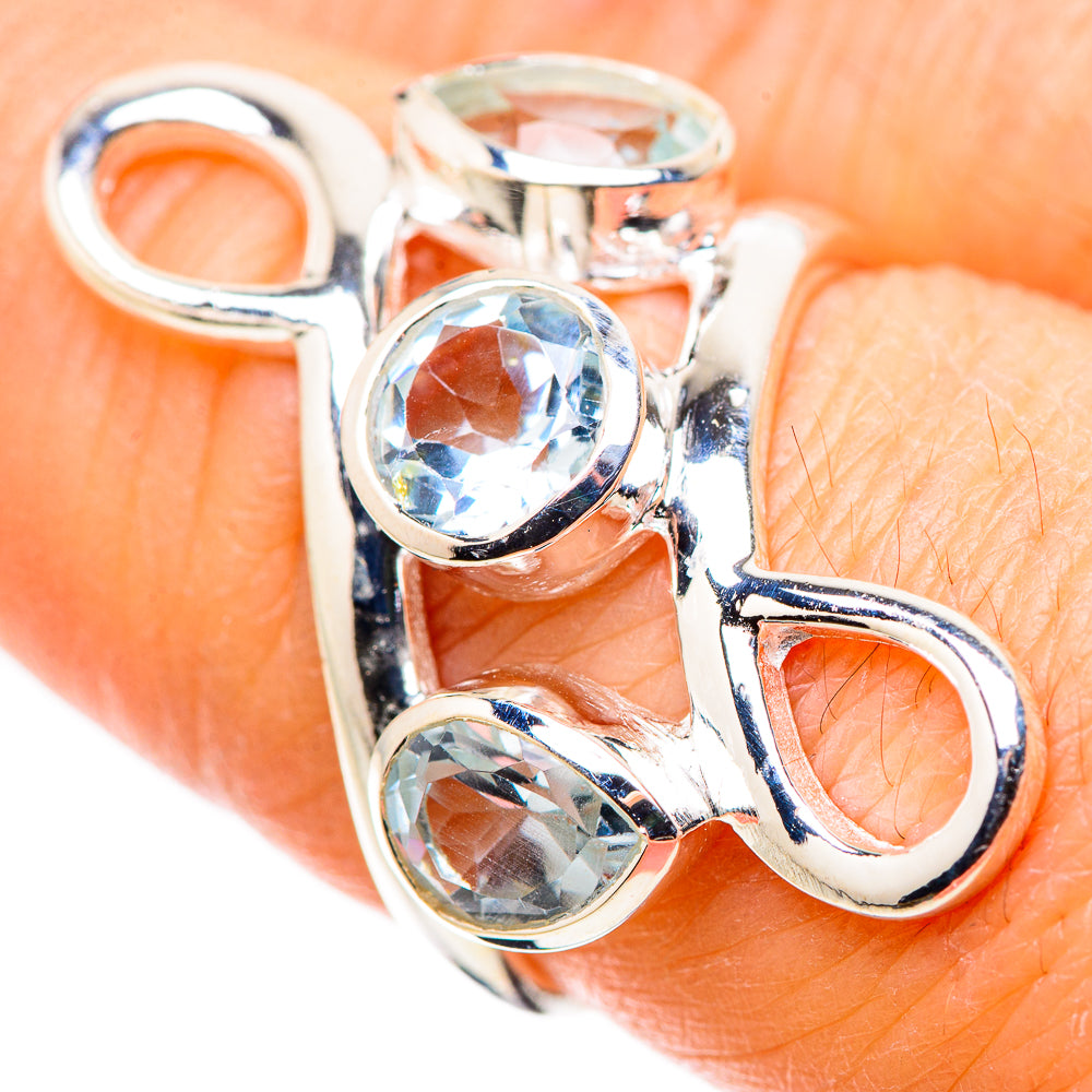 Blue Topaz Rings handcrafted by Ana Silver Co - RING133695