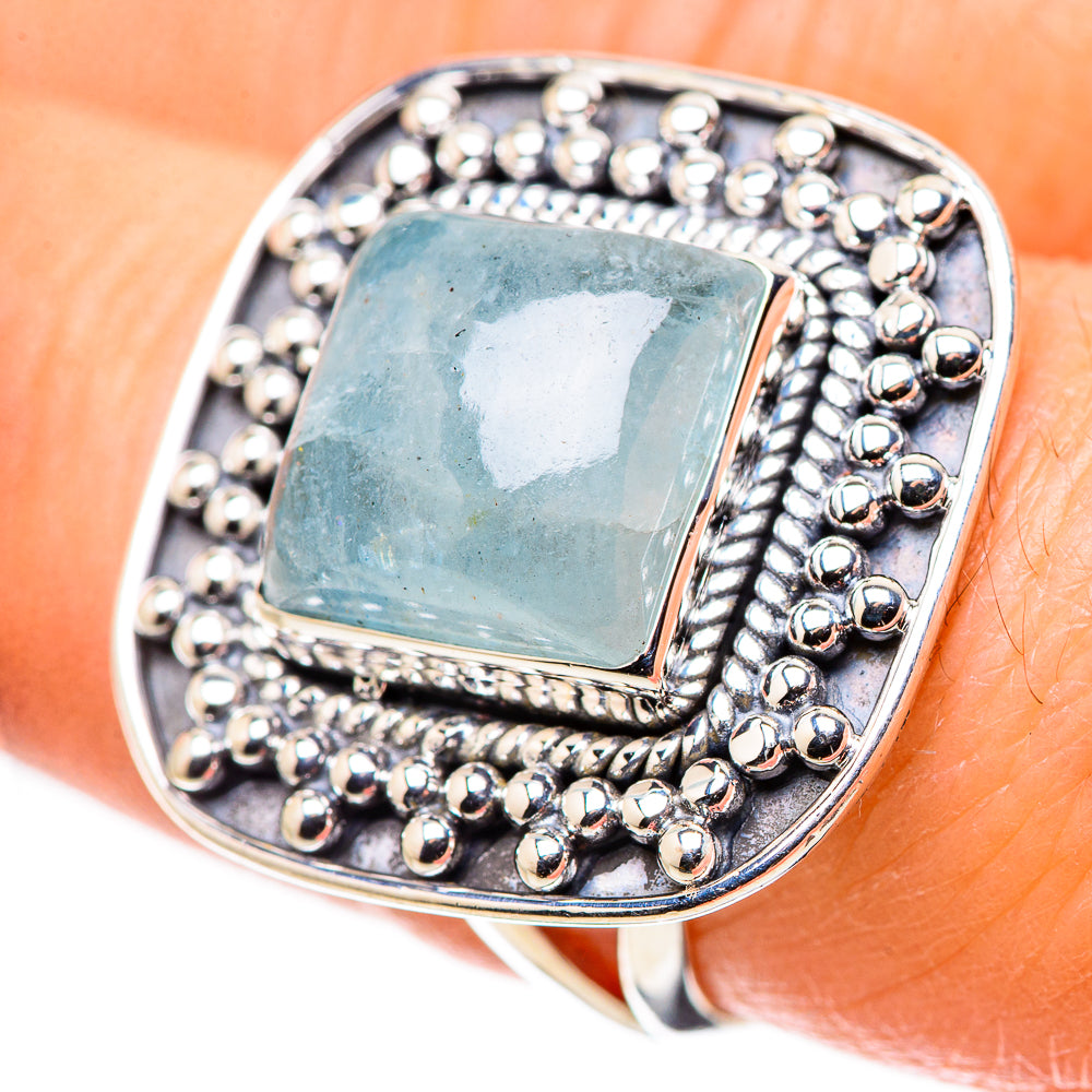 Aquamarine Rings handcrafted by Ana Silver Co - RING133699