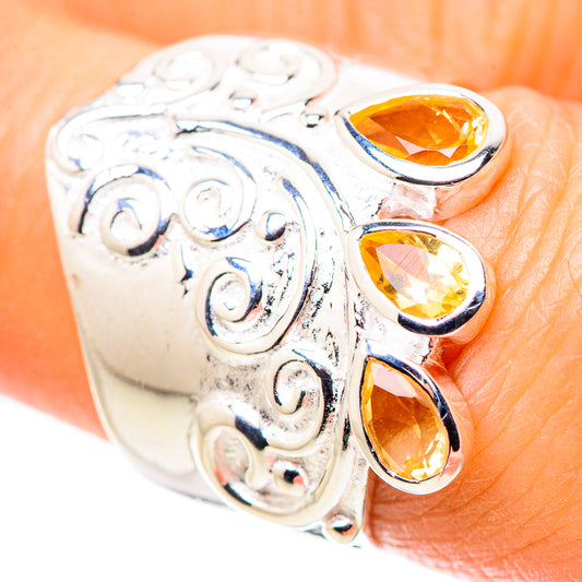 Citrine Rings handcrafted by Ana Silver Co - RING133706