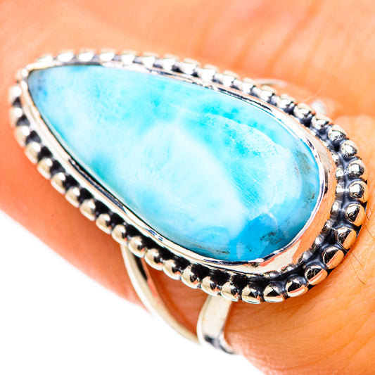 Larimar Rings handcrafted by Ana Silver Co - RING133721