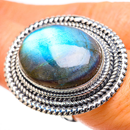Labradorite Rings handcrafted by Ana Silver Co - RING133722