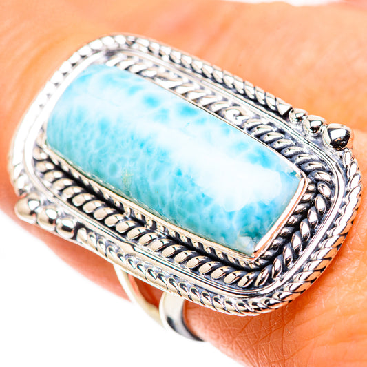 Larimar Rings handcrafted by Ana Silver Co - RING133725