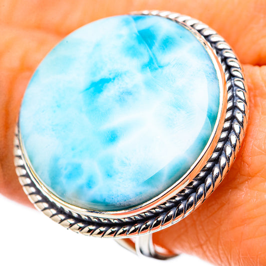 Larimar Rings handcrafted by Ana Silver Co - RING133726